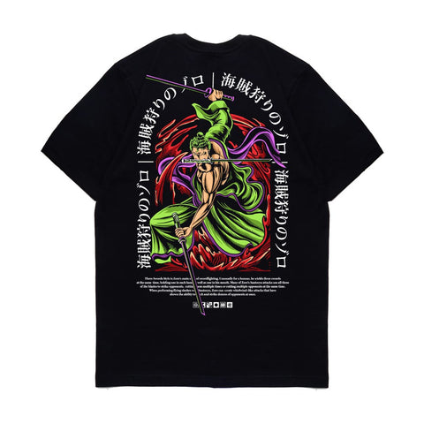 Japan Anime Short Sleeve T Shirt - One Piece RORONOA ZORO Japan Anime Short Sleeve T Shirt - One Piece RORONOA ZORO