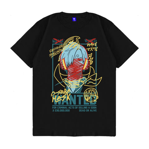 Japan Anime Short Sleeve T Shirt - One Piece SANJI O'SOBA MASK | Japan Apparel Japan Anime Short Sleeve T Shirt - One Piece SANJI O'SOBA MASK | Japan Apparel