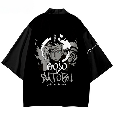 Anime Gojo Satoru Kimono Art With Unisex Oversized | Zeweary Store Anime Gojo Satoru Kimono Art With Unisex Oversized | Zeweary Store