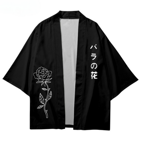 Rose Kanji Japan Kimono Art - Unisex Oversized | Zewearsy Store Rose Kanji Japan Kimono Art - Unisex Oversized | Zewearsy Store