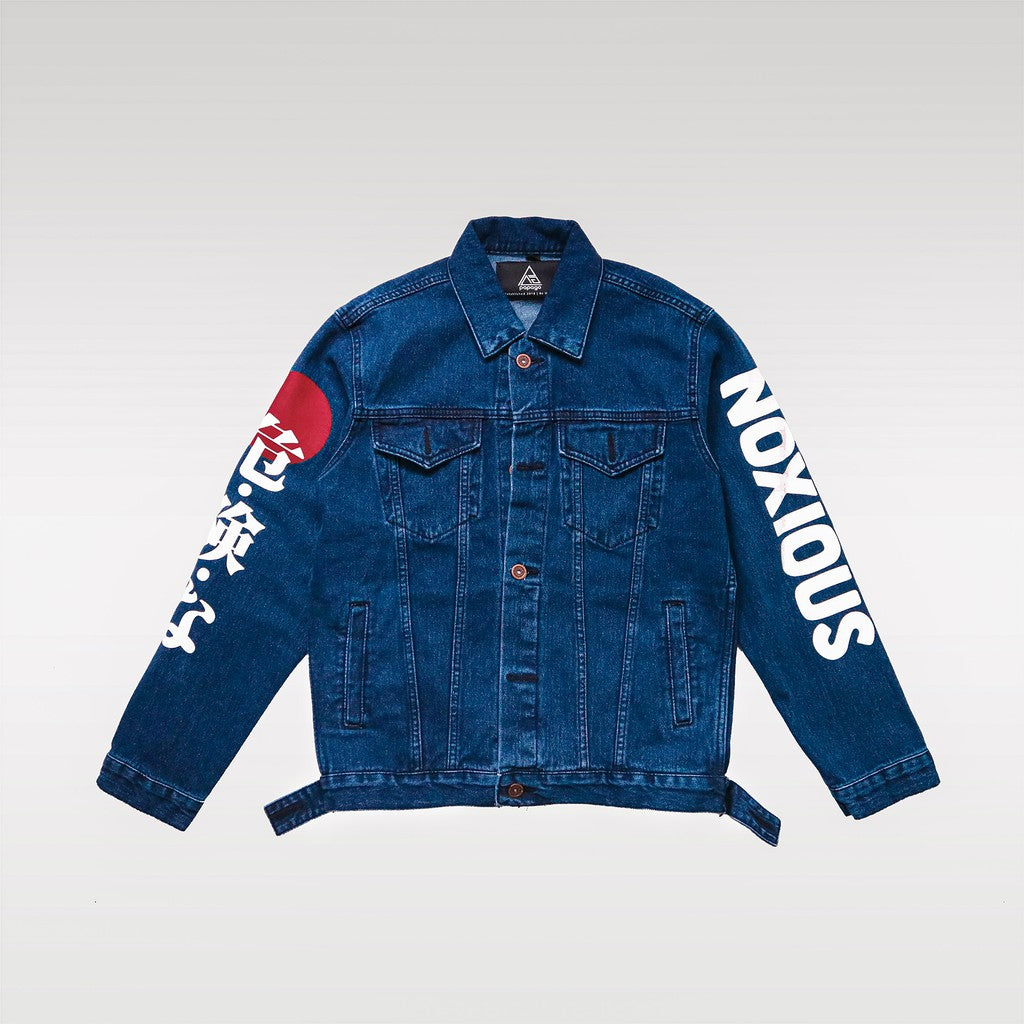 Japan Samurai Denim Jacket Blue Unisex Zewearsy