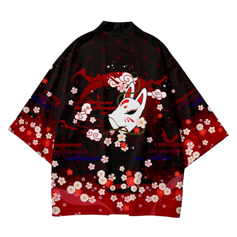 Japan Kitsune Graphic Design Kimono Unisex Oversized | Japan Apparel Japan Kitsune Graphic Design Kimono Unisex Oversized | Japan Apparel