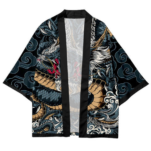 Japanese Dragon Kimono - Unisex Graphic Art Japanese Dragon Kimono - Unisex Graphic Art
