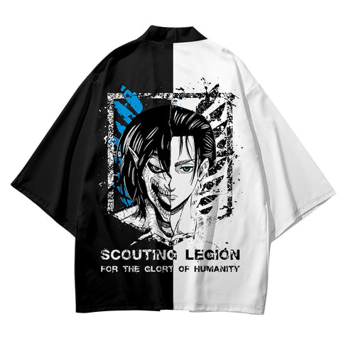 Japan Attack on Titan Shingeki No Kyojin Kimono Unisex for Summer | Zewearsy Store Japan Attack on Titan Shingeki No Kyojin Kimono Unisex for Summer | Zewearsy Store