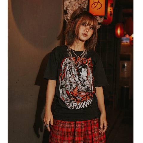 Japan Anime Short Sleeve T Shirt - Gothic Series PARASYTE | Japan Apparel | Zewearsy Store Japan Anime Short Sleeve T Shirt - Gothic Series PARASYTE | Japan Apparel | Zewearsy Store