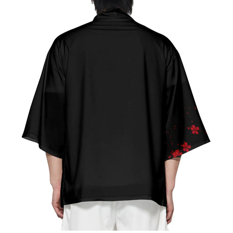 Japanese Kimono with Sakura Graphic Design Unisex | Japan Apparel Japanese Kimono with Sakura Graphic Design Unisex | Japan Apparel