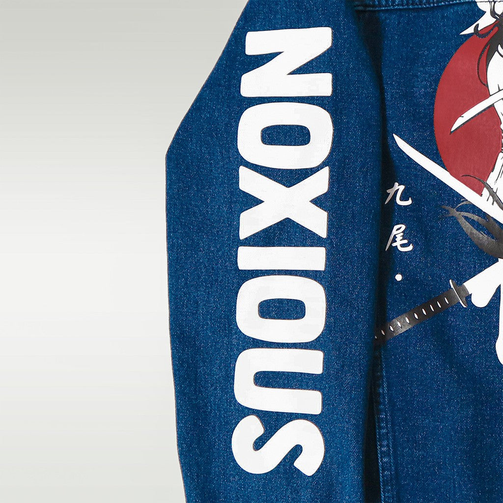 Japan Samurai Denim Jacket Blue Unisex Zewearsy