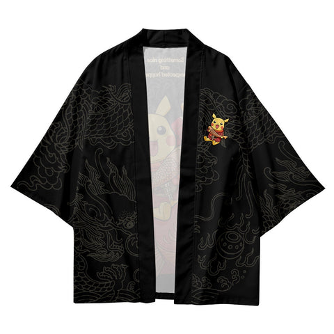 Anime Pikachu Design Art Kimono Unisex Oversized | Zewearsy Store Anime Pikachu Design Art Kimono Unisex Oversized | Zewearsy Store