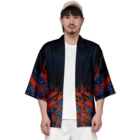 Lion Dance Art Kimono's Unisex | Japan Apparel Lion Dance Art Kimono's Unisex | Japan Apparel