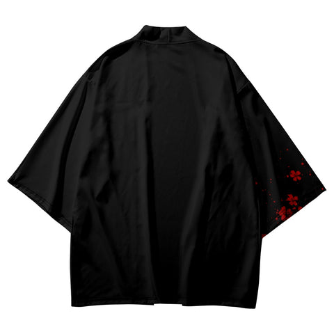 Japanese Kimono with Sakura Graphic Design Unisex | Japan Apparel Japanese Kimono with Sakura Graphic Design Unisex | Japan Apparel