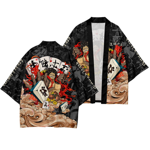 Japanese Anime One Piece Luffy Kimono Harajuku Streetwear Design | Japan Apparel Japanese Anime One Piece Luffy Kimono Harajuku Streetwear Design | Japan Apparel