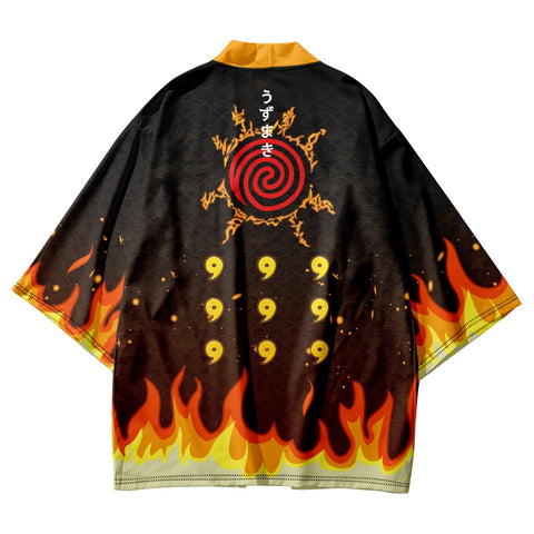 Naruto nine tails Kimono Art Fashion | Japan Apparel Naruto nine tails Kimono Art Fashion | Japan Apparel