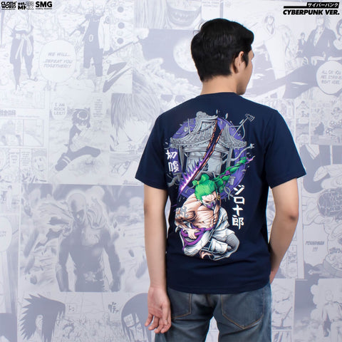 Roronoa Zoro Cyberpunk Seppuku T-Shirt - One Piece Anime Streetwear Roronoa Zoro Cyberpunk Seppuku T-Shirt - One Piece Anime Streetwear