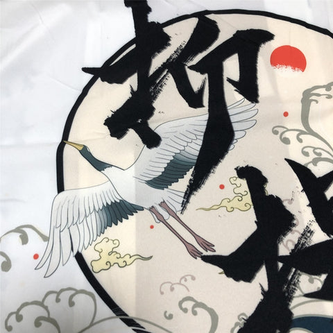 Japanese Traditional Kanji Art Kimono Unisex Oversized | Zewearsy Store Japanese Traditional Kanji Art Kimono Unisex Oversized | Zewearsy Store