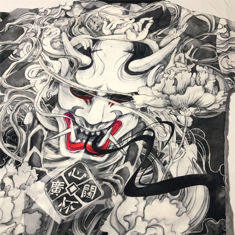 Vampire Dracula Graphic Art Kimono Unisex | Japan Apparel Vampire Dracula Graphic Art Kimono Unisex | Japan Apparel