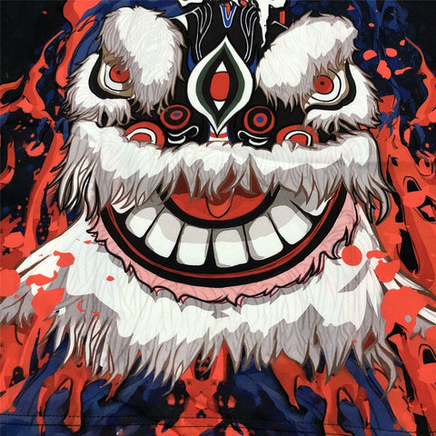 Lion Dance Art Kimono's Unisex | Japan Apparel Lion Dance Art Kimono's Unisex | Japan Apparel