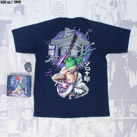 Roronoa Zoro Cyberpunk Seppuku T-Shirt - One Piece Anime Streetwear Roronoa Zoro Cyberpunk Seppuku T-Shirt - One Piece Anime Streetwear