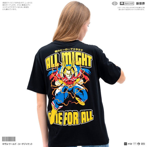 All Might Anime T - Shirt - Japan Anime Short Sleeve - Zewearsy All Might Anime T - Shirt - Japan Anime Short Sleeve - Zewearsy