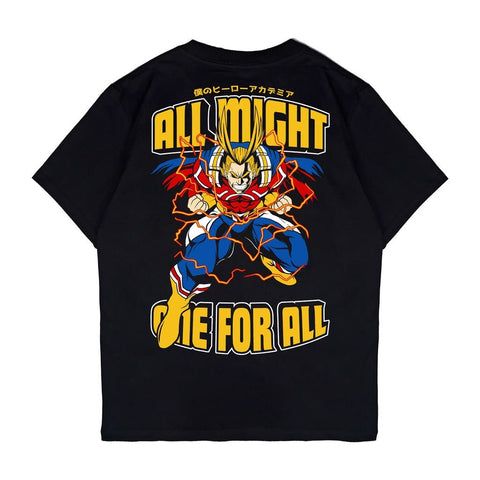 All Might Anime T - Shirt - Japan Anime Short Sleeve - Zewearsy All Might Anime T - Shirt - Japan Anime Short Sleeve - Zewearsy