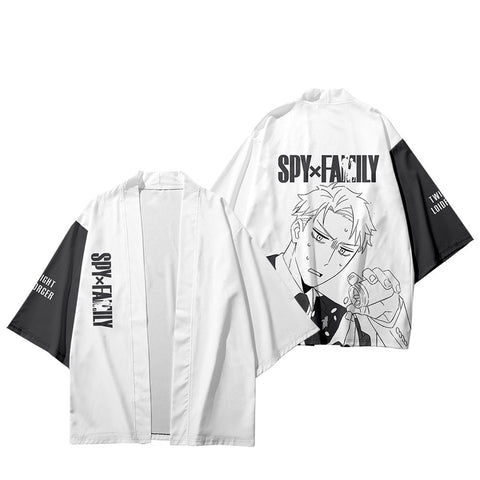 Anime Black White Kimono Unisex Harajuku Japanese Beach Cardigan - Zewearsy Anime Black White Kimono Unisex Harajuku Japanese Beach Cardigan - Zewearsy