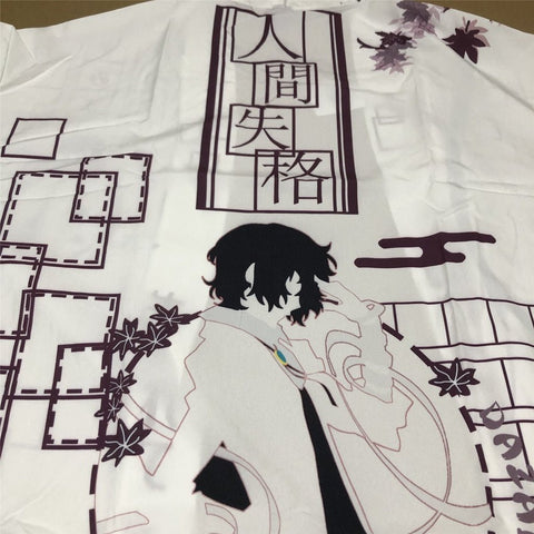 Anime HUMAN LOST White Kimono Unisex T - Shirt - Zewearsy Anime HUMAN LOST White Kimono Unisex T - Shirt - Zewearsy