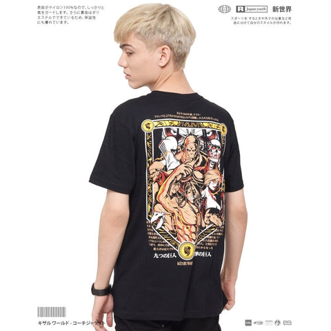 Attack on Titan Nine Titans T - Shirt - Japan Anime Short Sleeve - Zewearsy Attack on Titan Nine Titans T - Shirt - Japan Anime Short Sleeve - Zewearsy