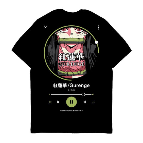 Japan Anime Short Sleeve T Shirt - Music Series Demon Slayer GURENGE | Japan Apparel Japan Anime Short Sleeve T Shirt - Music Series Demon Slayer GURENGE | Japan Apparel