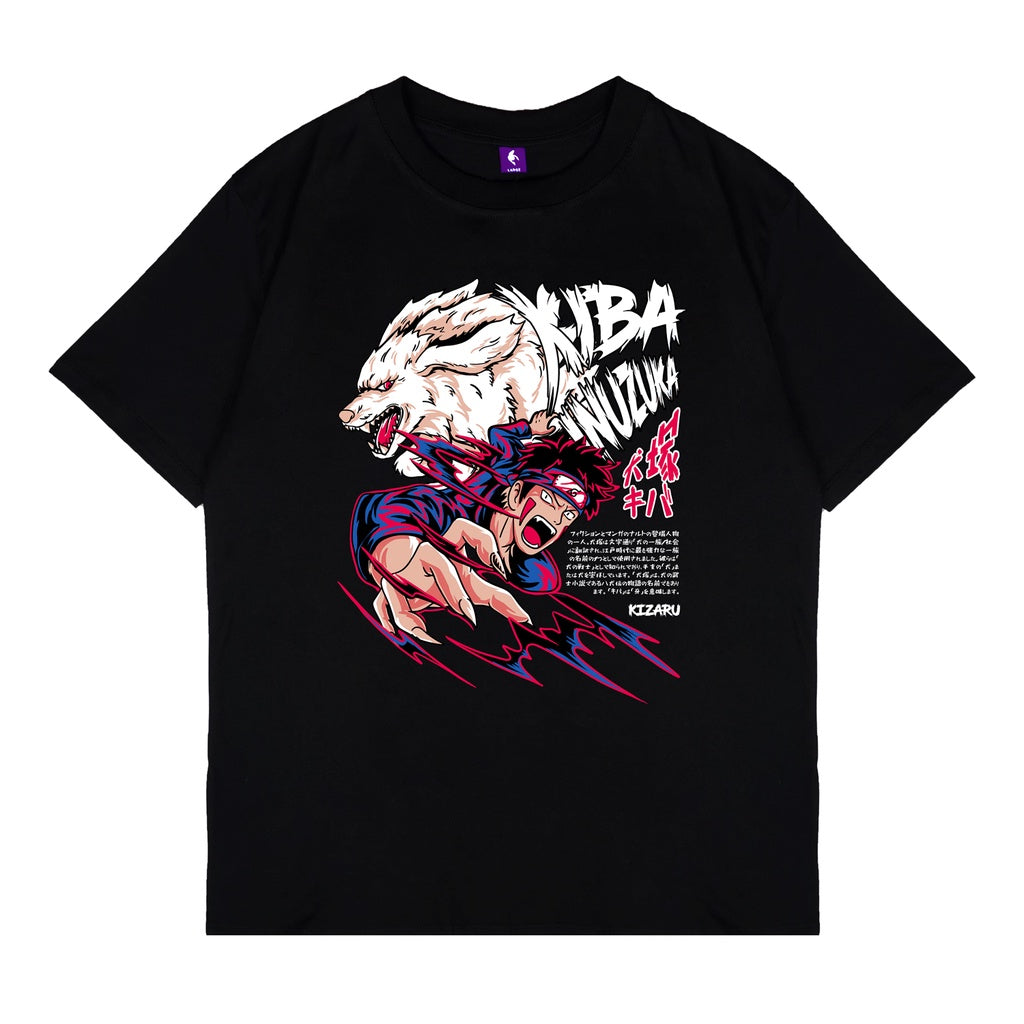 Japan Anime Short Sleeve T Shirt - Naruto KIBA INUZUKA | Japan Apparel