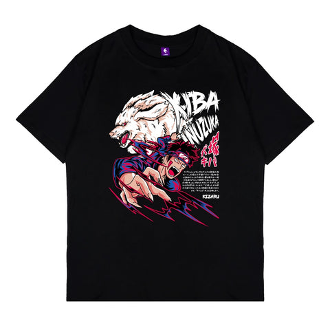Japan Anime Short Sleeve T Shirt - Naruto KIBA INUZUKA | Japan Apparel  Japan Anime Short Sleeve T Shirt - Naruto KIBA INUZUKA | Japan Apparel