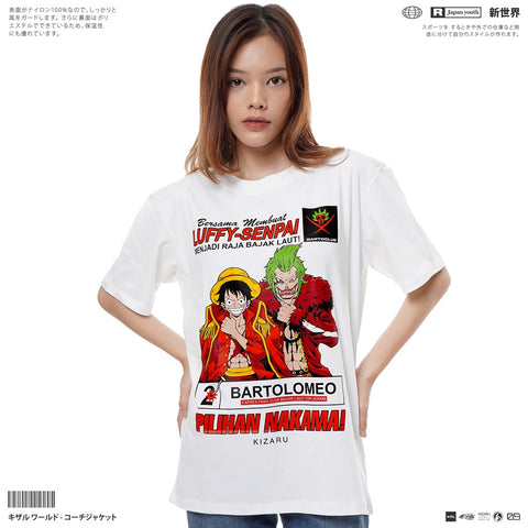 One Piece Bartolomeo T-Shirt - Japan Anime Short Sleeve One Piece Bartolomeo T-Shirt - Japan Anime Short Sleeve
