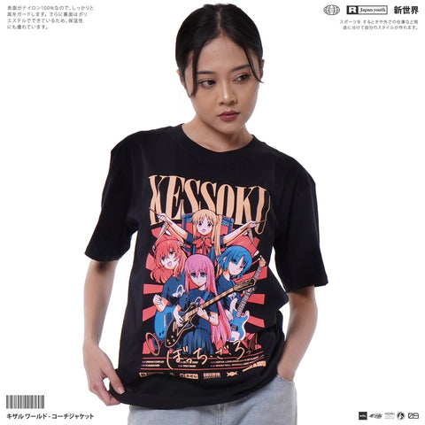 Japan Anime Short Sleeve T Shirt - Bocchi the Rock KESSOKU | Japan Apparel Japan Anime Short Sleeve T Shirt - Bocchi the Rock KESSOKU | Japan Apparel