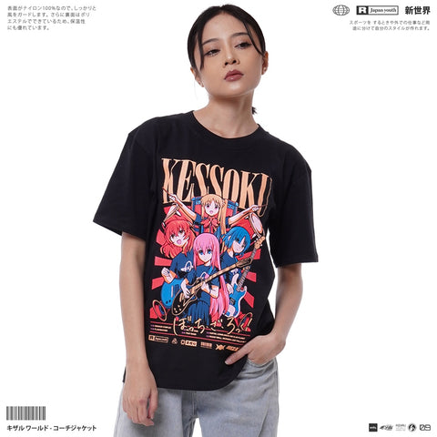 Japan Anime Short Sleeve T Shirt - Bocchi the Rock KESSOKU | Japan Apparel Japan Anime Short Sleeve T Shirt - Bocchi the Rock KESSOKU | Japan Apparel