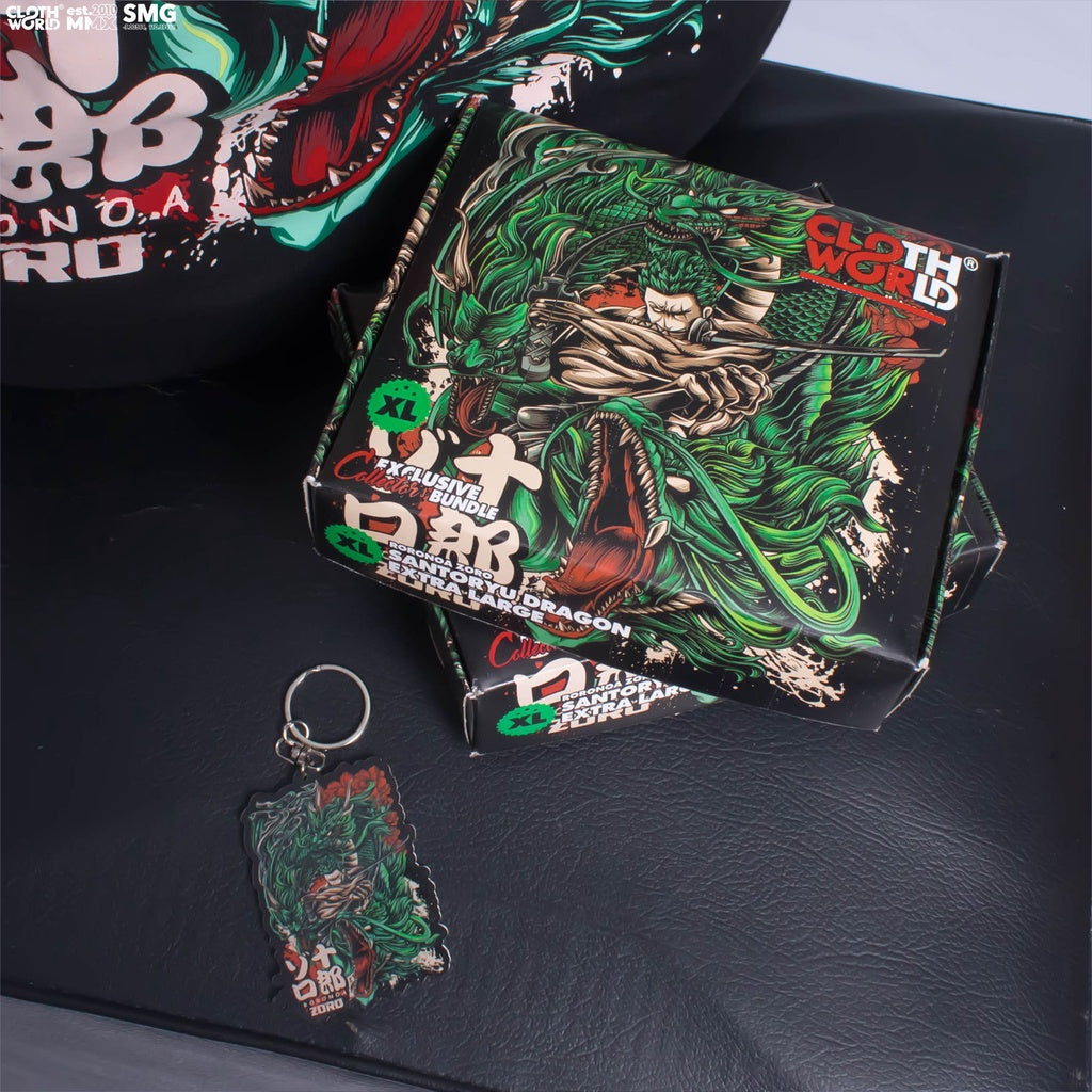 Roronoa Zoro Santoryu Dragon T-Shirt - One Piece Anime Clothing - Zewearsy