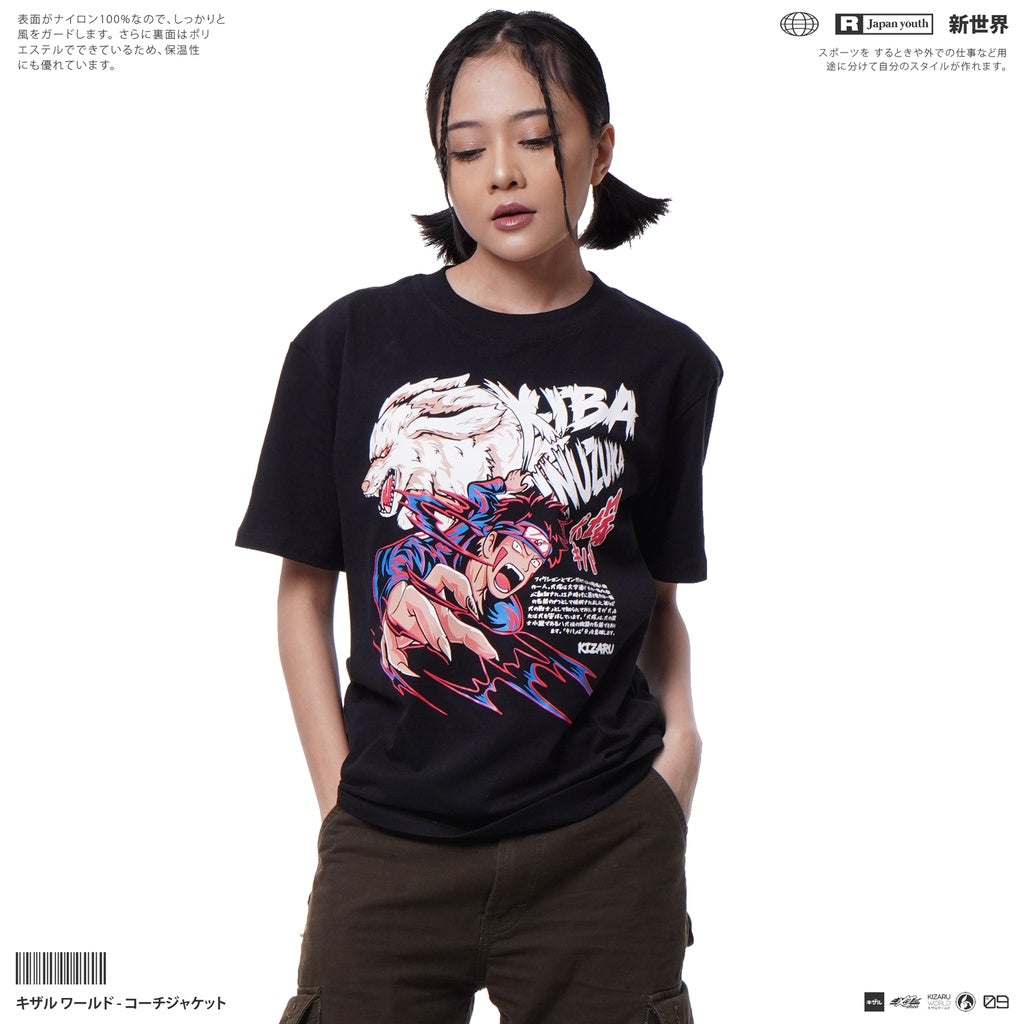 Japan Anime Short Sleeve T Shirt - Naruto KIBA INUZUKA | Japan Apparel