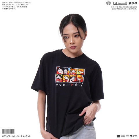 Japan Anime Short Sleeve T Shirt - One Piece LUFFY FACE | Japan Apparel Japan Anime Short Sleeve T Shirt - One Piece LUFFY FACE | Japan Apparel