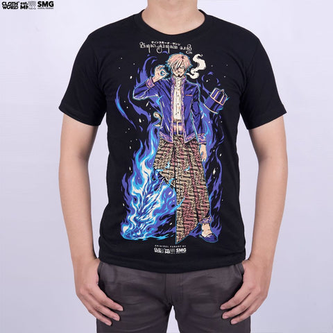 Raden Mas Sanji Black Leg T-Shirt - Local Culture Series | One Piece Anime Raden Mas Sanji Black Leg T-Shirt - Local Culture Series | One Piece Anime