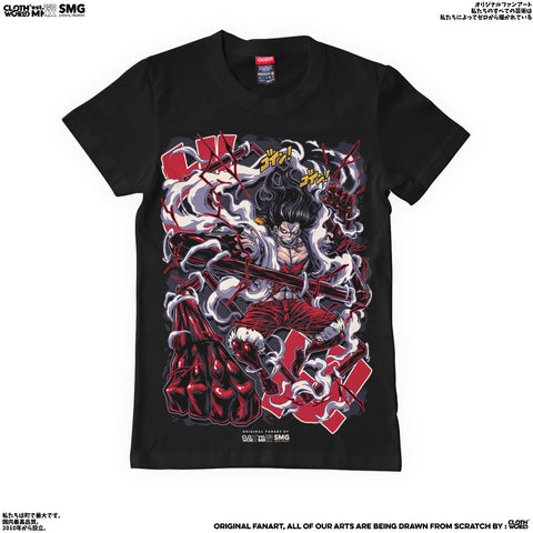 Monkey D. Luffy Gear Fourth Snakeman T-Shirt - Strawhat Pirates | One Piece Anime Monkey D. Luffy Gear Fourth Snakeman T-Shirt - Strawhat Pirates | One Piece Anime