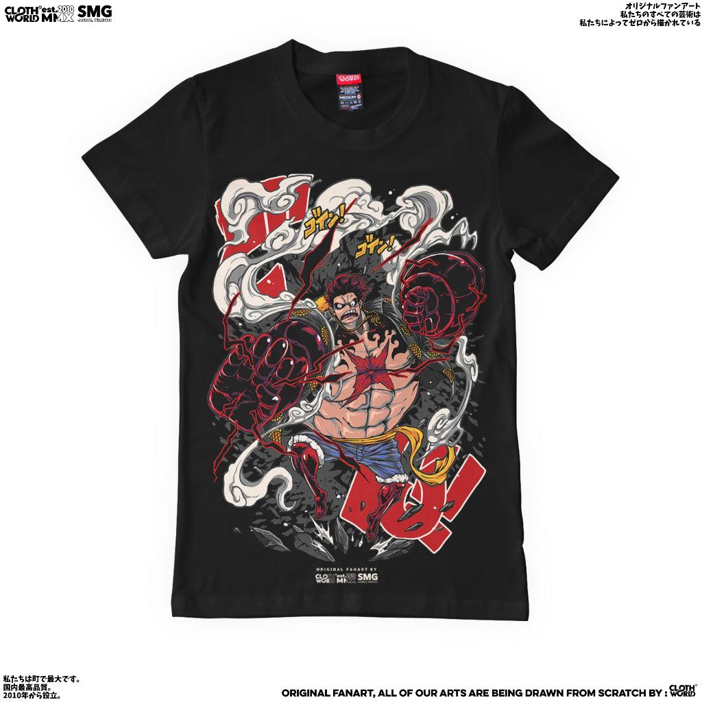 Luffy Gear 4th Boundman T-Shirt - Strawhat Pirates | One Piece Anime Cloth World