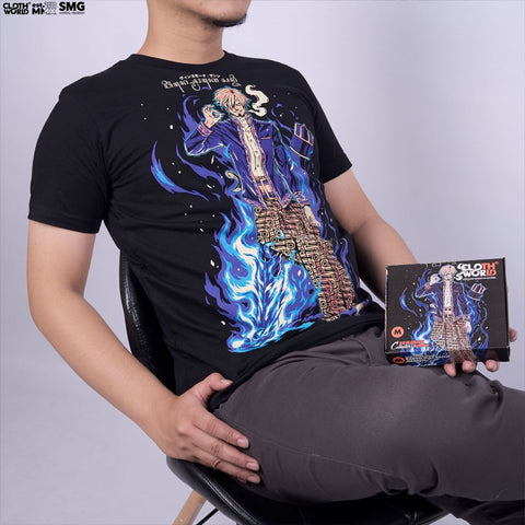 Raden Mas Sanji Black Leg T-Shirt - Local Culture Series | One Piece Anime Raden Mas Sanji Black Leg T-Shirt - Local Culture Series | One Piece Anime