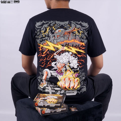 Monkey D. Luffy Gear 5 Sun God Nika T-Shirt - One Piece Anime Streetwear Monkey D. Luffy Gear 5 Sun God Nika T-Shirt - One Piece Anime Streetwear