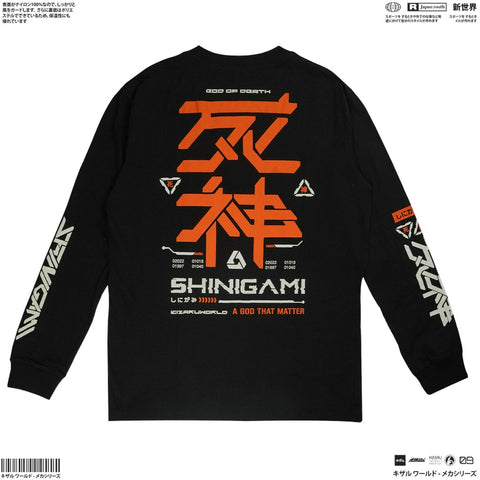 Japanese Long Sleeve T Shirt Origin SHINIGAMI | Zewearsy Store Japanese Long Sleeve T Shirt Origin SHINIGAMI | Zewearsy Store
