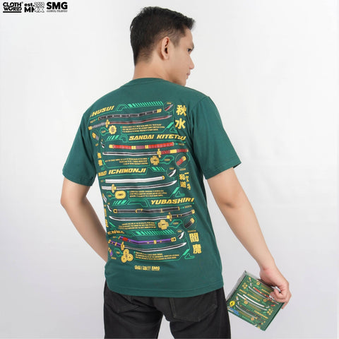 Roronoa Zoro Katana Sword T-Shirt - Strawhat Pirates | One Piece Anime Roronoa Zoro Katana Sword T-Shirt - Strawhat Pirates | One Piece Anime