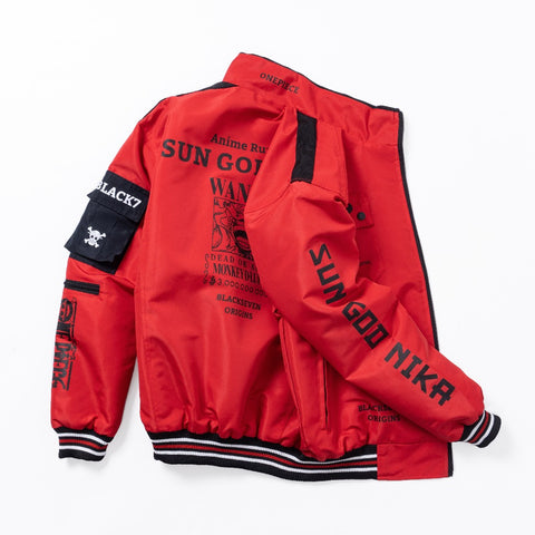 One Piece Gear 5 Cyberpunk Bomber Jacket - Japan Fashion One Piece Gear 5 Cyberpunk Bomber Jacket - Japan Fashion