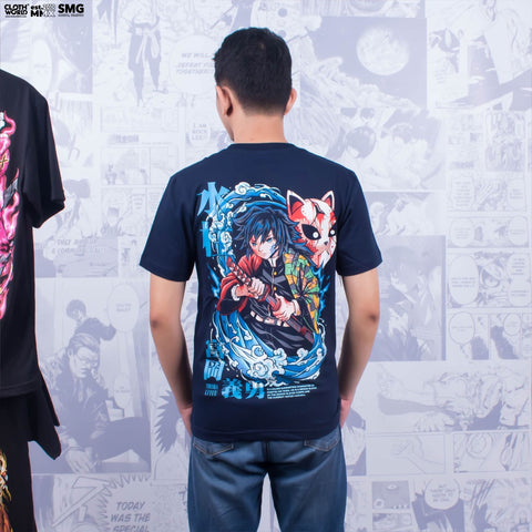Tomioka Giyuu The Water Pillar T-Shirt - Demon Slayer Anime Apparel Tomioka Giyuu The Water Pillar T-Shirt - Demon Slayer Anime Apparel