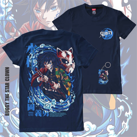 Tomioka Giyuu The Water Pillar T-Shirt - Demon Slayer Anime Apparel Tomioka Giyuu The Water Pillar T-Shirt - Demon Slayer Anime Apparel
