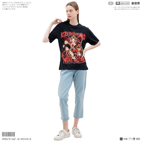 One Piece Ace Sabo Luffy T-Shirt - Japan Anime Short Sleeve One Piece Ace Sabo Luffy T-Shirt - Japan Anime Short Sleeve