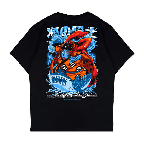 Japan Anime Short Sleeve T Shirt - One Piece JINBEI Black | Japan Apparel | Zewearsy Store Japan Anime Short Sleeve T Shirt - One Piece JINBEI Black | Japan Apparel | Zewearsy Store