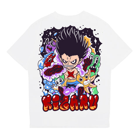 One Piece Luffy Graffiti T-Shirt - Japan Anime Short Sleeve One Piece Luffy Graffiti T-Shirt - Japan Anime Short Sleeve