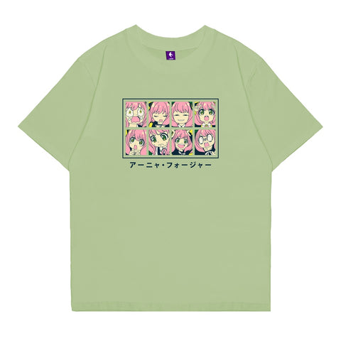 Japan Anime Short Sleeve T Shirt - spy X Family ANYA FACE | Japan Apparel Japan Anime Short Sleeve T Shirt - spy X Family ANYA FACE | Japan Apparel