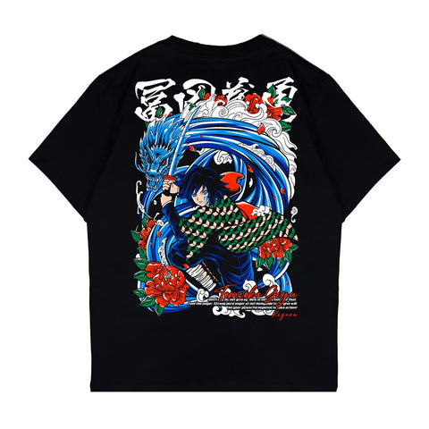 Japan Anime Short Sleeve T Shirt - Demon Slayer TOMIOKA GIYUU | Japan Apparel Japan Anime Short Sleeve T Shirt - Demon Slayer TOMIOKA GIYUU | Japan Apparel